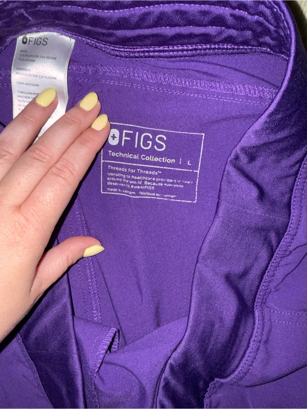 FIGS Women’s Kade Cargo Scrub Pants: Purple